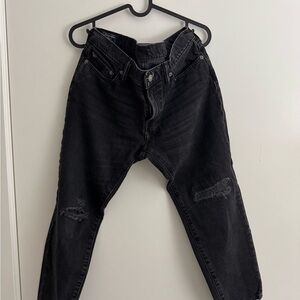 Abercrombie & Fitch Men's Relaxed Black Jeans